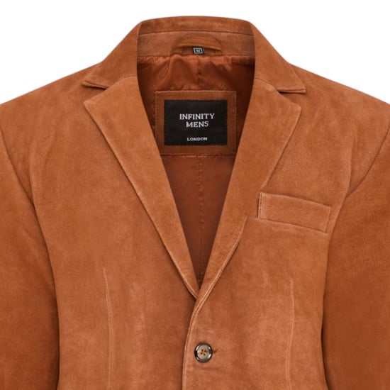 Italienische Rost-Wildlederblazerjacke für Männer – Aarau - Image 5