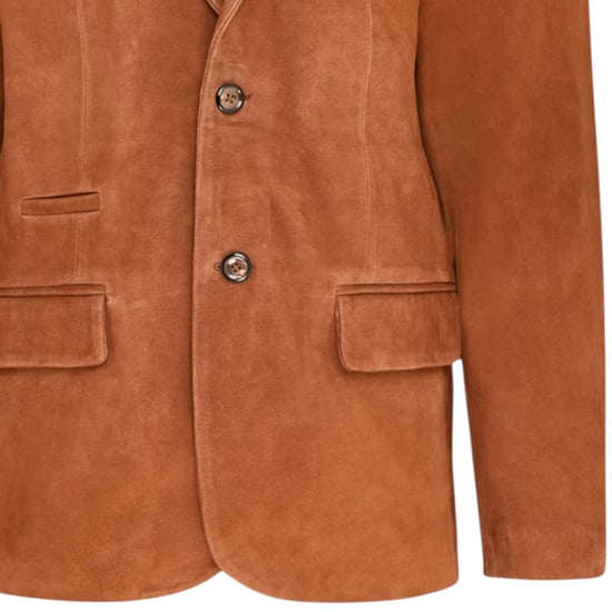 Italienische Rost-Wildlederblazerjacke für Männer – Aarau - Image 6