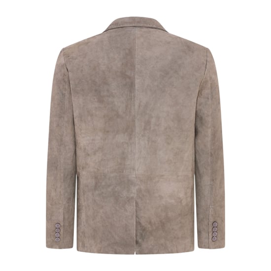 Herren italienische graue Wildlederjacke – Trabzon - Image 5