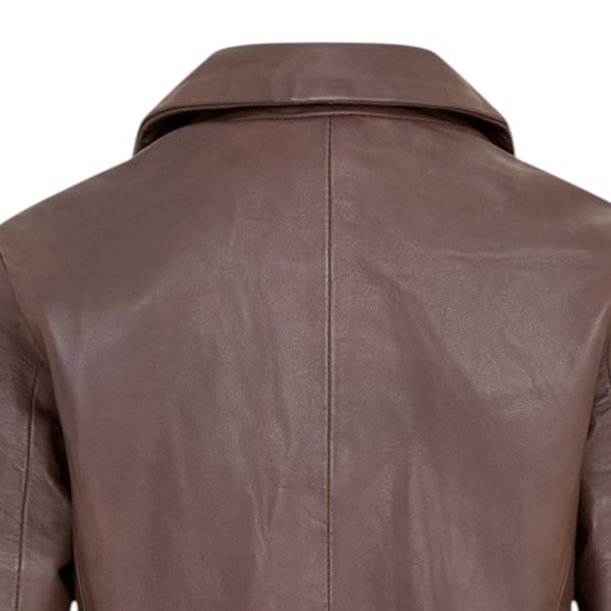 Damen-Soft-Conker-Braune Lederblazerjacke – Apeldoor - Image 6