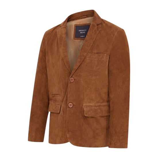 Herren italienische beige Wildlederjacke – Trabzon - Image 4