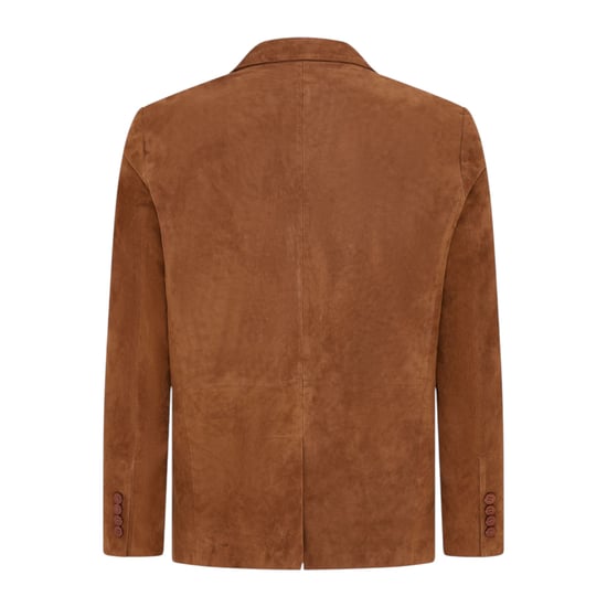 Herren italienische beige Wildlederjacke – Trabzon - Image 5