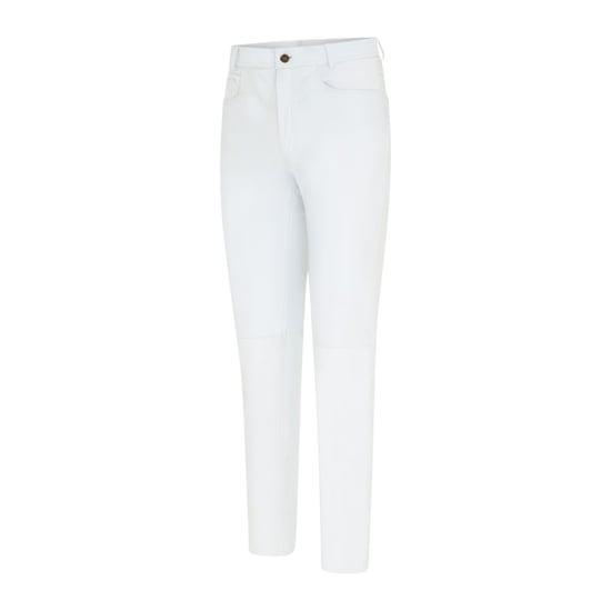 Damen-Weiße Lammleder 501 Biker Jeans – Ankara - Image 2