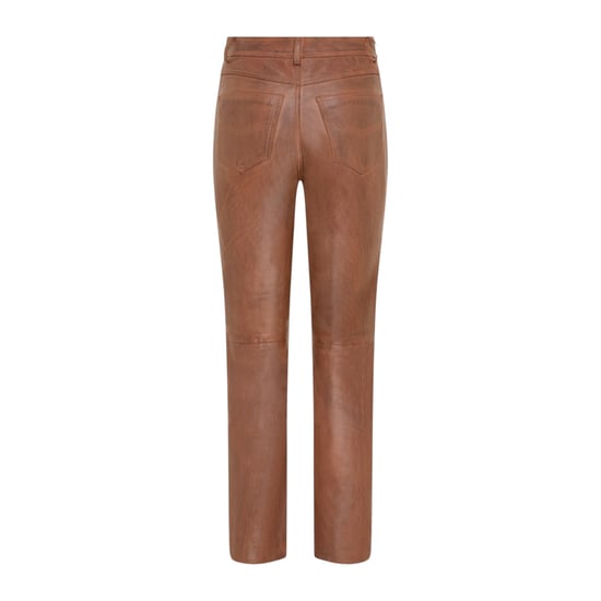 Damen Tan Lammleder 501 Biker Jeans – Ankara - Image 3