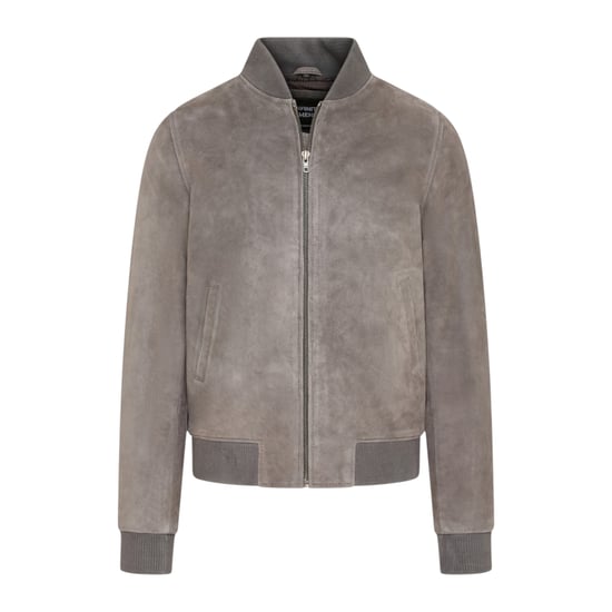 Herren Grey Goat Wildleder MA-1 Bomberjacke – Auckland - Image 1