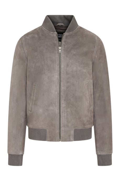 Herren Grey Goat Suede MA-1 Bomberjacke – North - Image 2