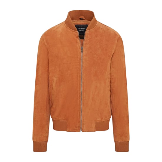 Herren Tan Goat Wildleder MA-1 Bomberjacke – Antalya - Image 2