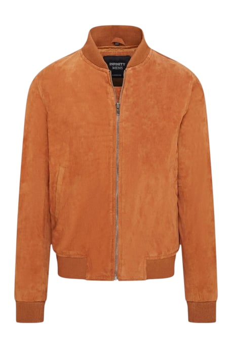 Mens Tan Goat Wildleder MA-1 Bomberjacke – North - Image 2