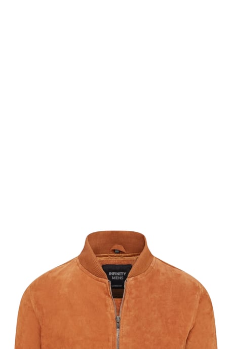 Mens Tan Goat Wildleder MA-1 Bomberjacke – North - Image 6