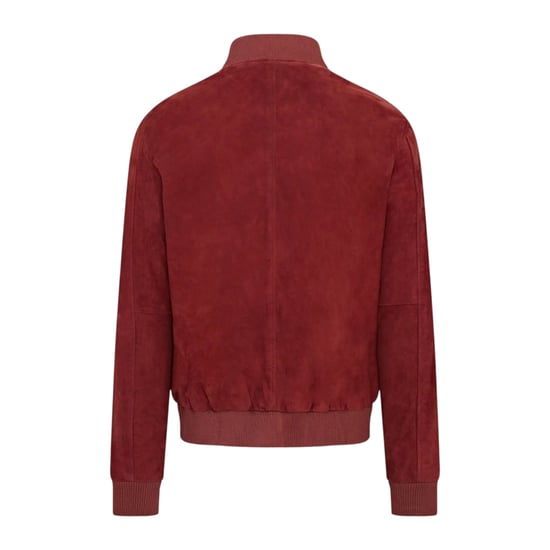 Herren Burgundy Goat Suede MA-1 Bomberjacke-Antalya - Image 5