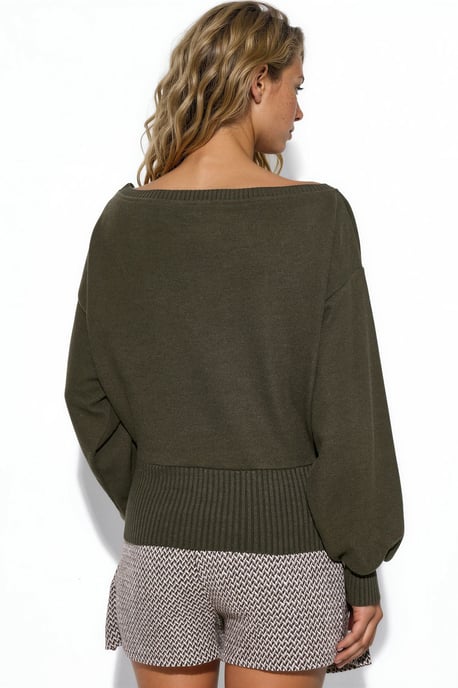Damen Rippstrick Rundhalspullover - Image 3