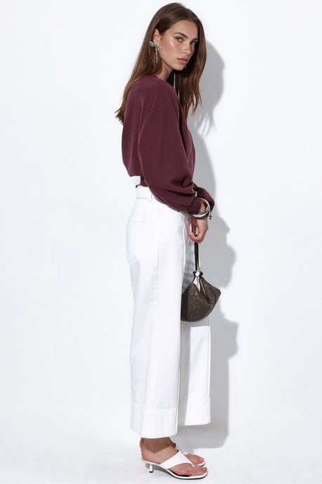 Damen Rippstrick Rundhalspullover - Image 2