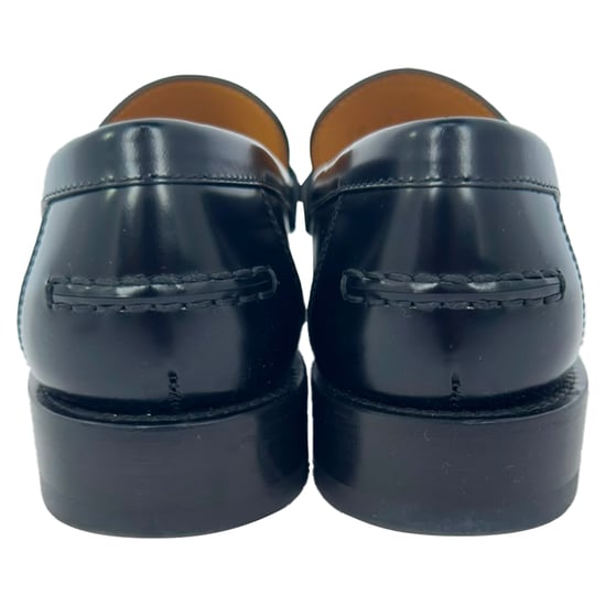 Christian Dior Perlenverzierte Slipper aus schwarzem Leder - Image 6