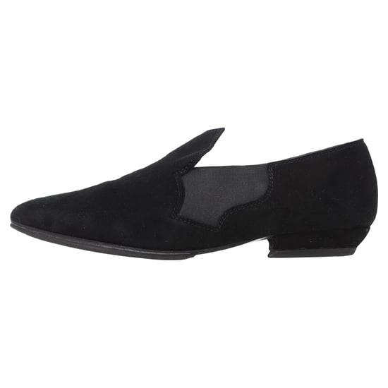 Acne Studios Schwarze Wildleder Slipper mit Spitzenspitze - Image 2