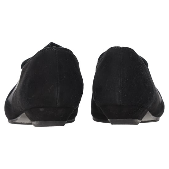 Acne Studios Schwarze Wildleder Slipper mit Spitzenspitze - Image 3