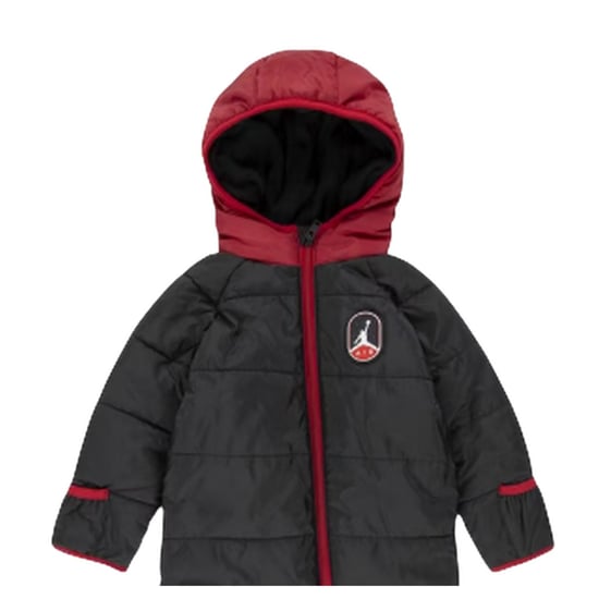 Nike - "Air Jordan" Jumpsuit für Baby, mit Kapuze (Schwarz) - Image 2