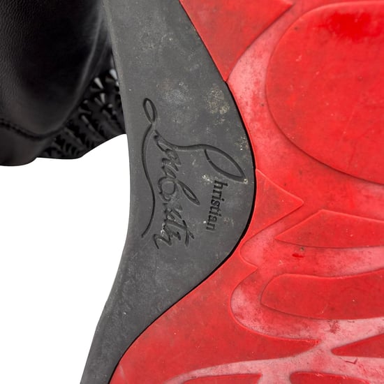 Christian Louboutin Surlapony Stiefel mit Spikes in schwarzem Leder bis zur Mitte der Wade - Image 6