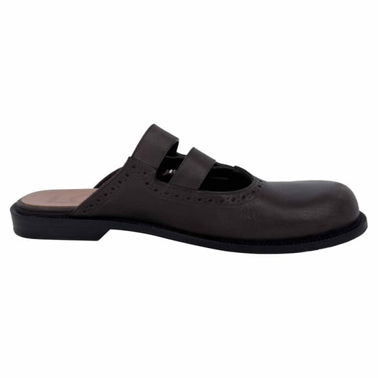 Loewe Campo Mary Jane Mules aus braunem Leder - Image 1