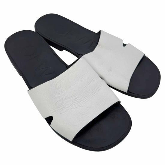 Loewe Logo-Sandalen in weißem Leder - Image 6