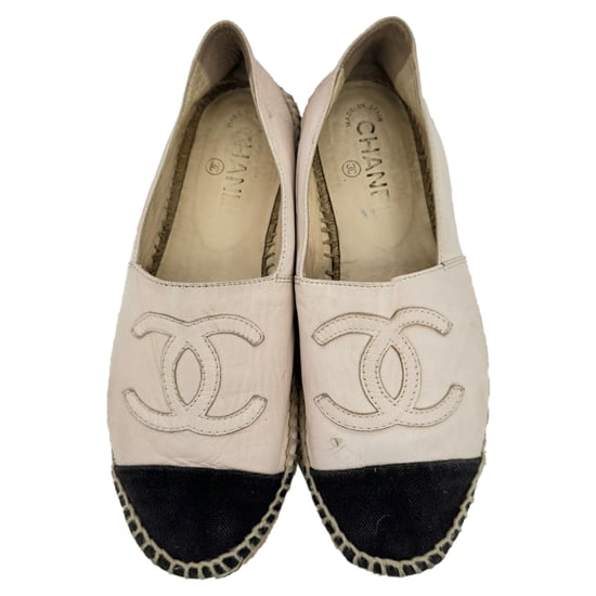 Chanel CC Ballerinas mit Zehenkappe aus Nudetaupe-Lammleder - Image 2