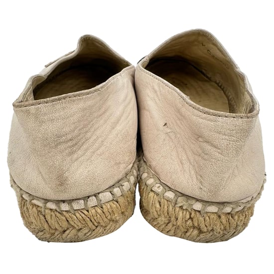 Chanel CC Ballerinas mit Zehenkappe aus Nudetaupe-Lammleder - Image 3