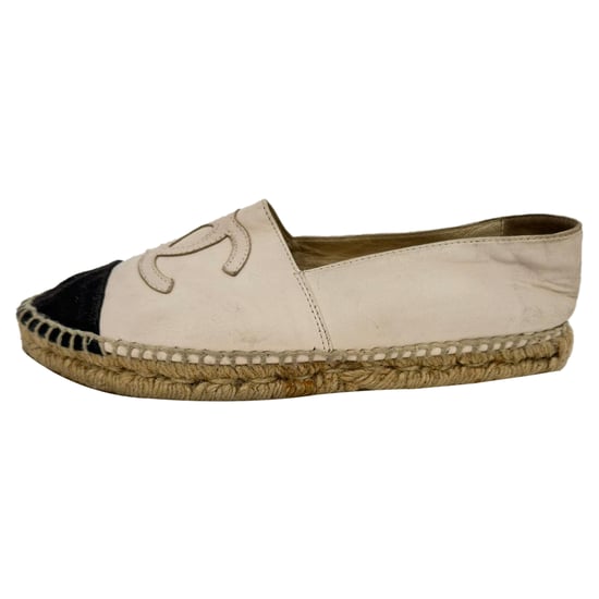 Chanel CC Ballerinas mit Zehenkappe aus Nudetaupe-Lammleder - Image 5