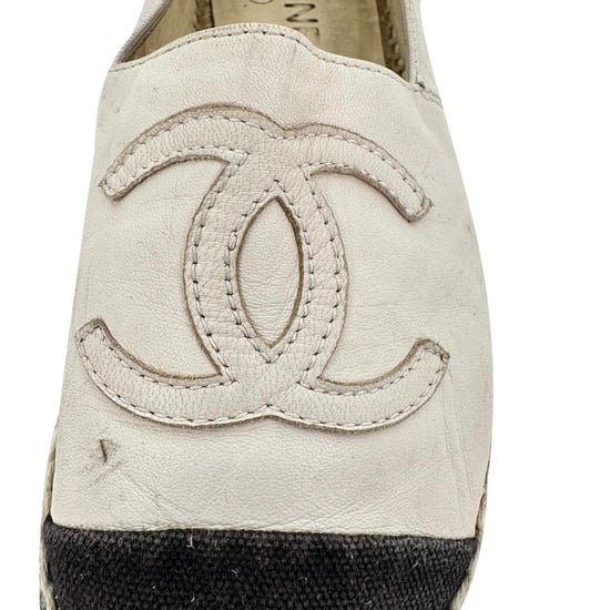 Chanel CC Ballerinas mit Zehenkappe aus Nudetaupe-Lammleder - Image 6