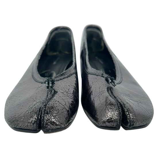 Maison Margiela Tabi Blockabsätze aus schwarzem Leder - Image 2