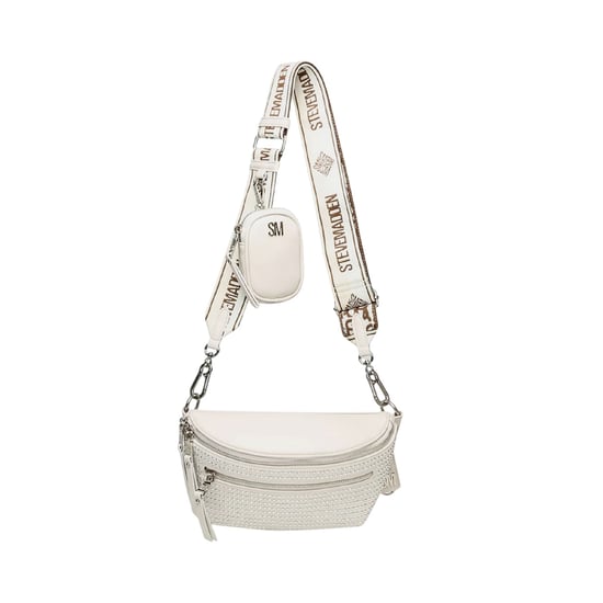 Steve Madden - "Bclarkes" Umhängetasche, Mit Stollen, Alltag (Knochen/Silber) - Image 1