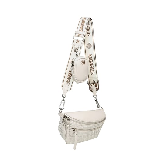 Steve Madden - "Bclarkes" Umhängetasche, Mit Stollen, Alltag (Knochen/Silber) - Image 4