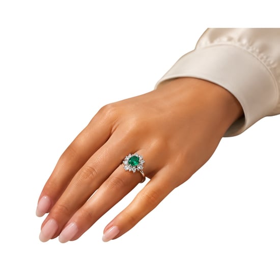 Chiara Ferragni - Damen Poliert Kristall Herz Bandring (Silber) - Image 3