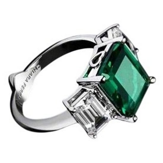 Chiara Ferragni - Rhodiniert Quadratisch Ring (Smaragd) - Image 2