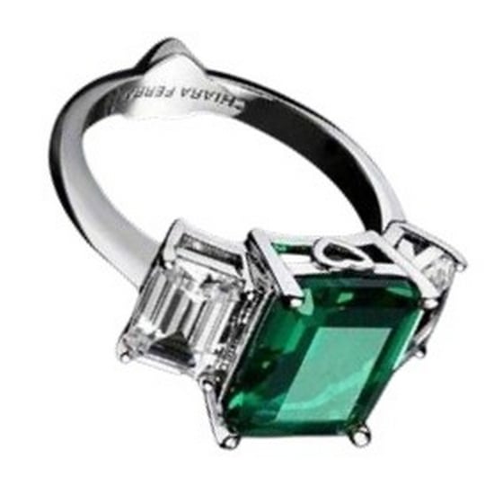 Chiara Ferragni - Rhodiniert Quadratisch Ring (Smaragd) - Image 3