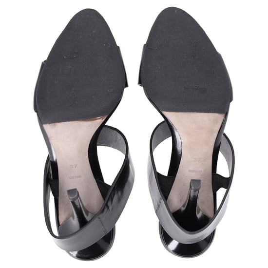 Alexander Wang High-Heeled Mules aus schwarzem Lackleder - Image 5