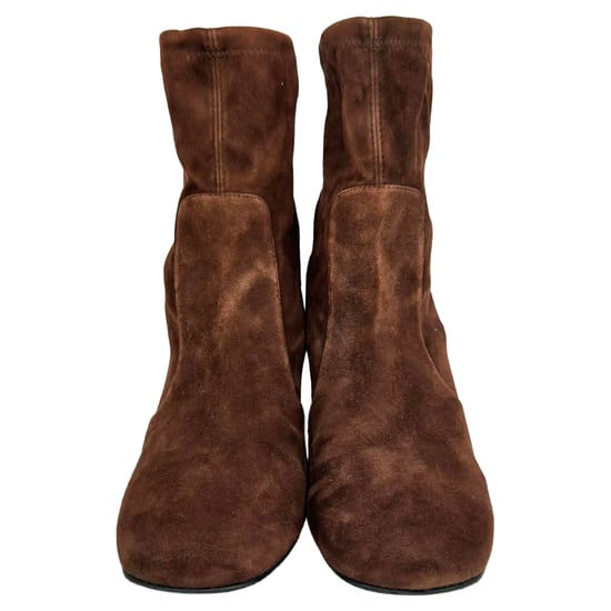 Stuart Weitzman Sleek 60 Stiefeletten aus braunem Wildleder - Image 2