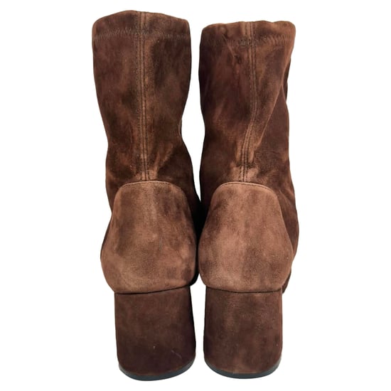 Stuart Weitzman Sleek 60 Stiefeletten aus braunem Wildleder - Image 3