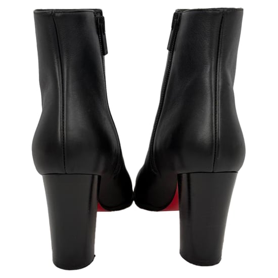 Christian Louboutin Adox 85 Stiefeletten aus schwarzem Leder - Image 3