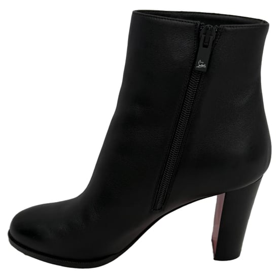 Christian Louboutin Adox 85 Stiefeletten aus schwarzem Leder - Image 4