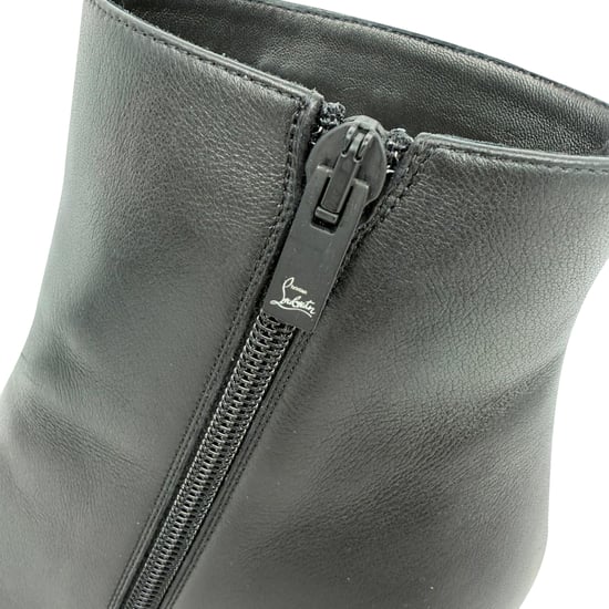 Christian Louboutin Adox 85 Stiefeletten aus schwarzem Leder - Image 5