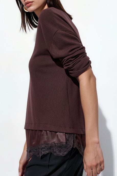 Damen V-Ausschnitt Strickpullover - Image 4