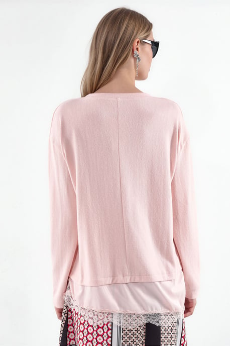 Damen V-Ausschnitt Strickpullover - Image 3