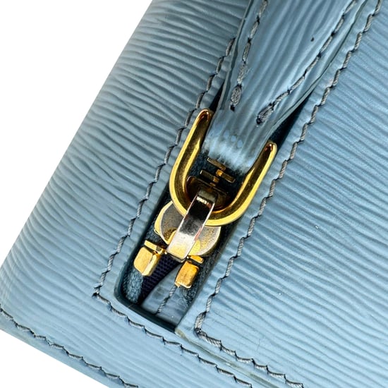 Prada Vitello Move Klapp-Continentalwallet aus blauer Leder - Image 6