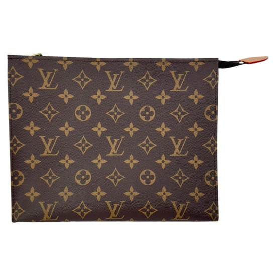 Louis Vuitton Monogram Kulturbeutel aus braunem Leder - Image 1