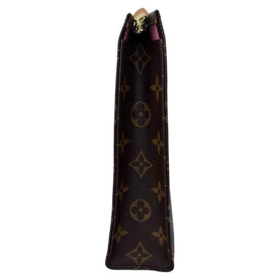 Louis Vuitton Monogram Kulturbeutel aus braunem Leder - Image 2