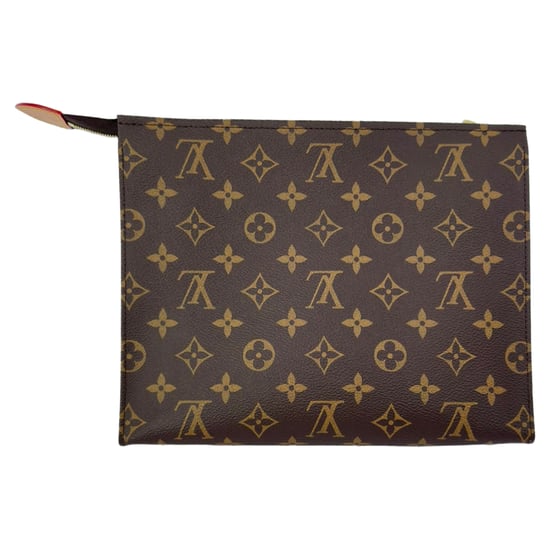 Louis Vuitton Monogram Kulturbeutel aus braunem Leder - Image 3