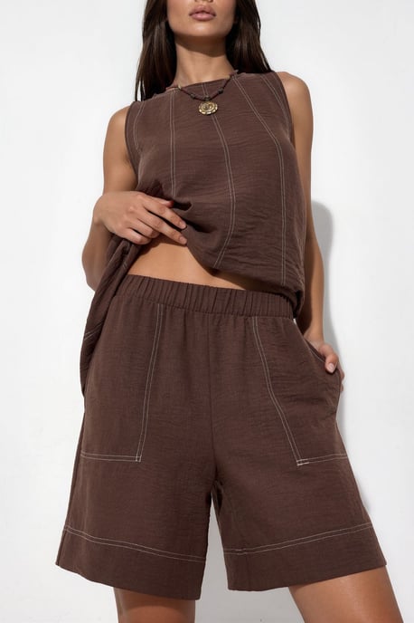 Stitch-Details Relaxed Fit Koord-Set - Image 5