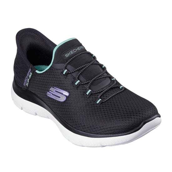 Skechers - "Summits - Diamond Dream" Freizeitschuhe für Herren, Zum Reinschlüpfen (Schwarz/Türkis) - Image 5