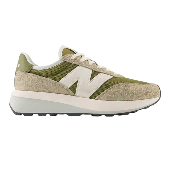 New Balance - "370" Sneaker für Herren, Wildleder (Grün/Weiß) - Image 1
