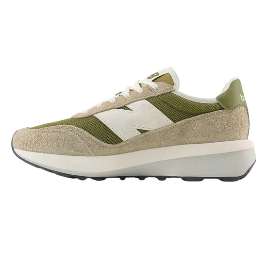 New Balance - "370" Sneaker für Herren, Wildleder (Grün/Weiß) - Image 2