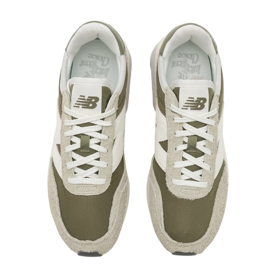 New Balance - "370" Sneaker für Herren, Wildleder (Grün/Weiß) - Image 3